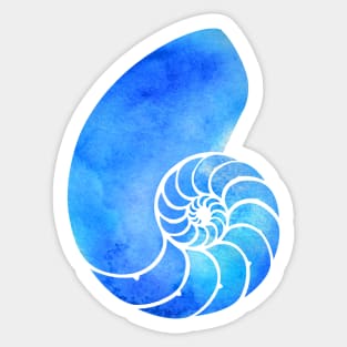 Blue Nautilus Sticker